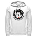 Men's Mickey & Friends Checkered Mickey Mouse Portrait Pull Over Hoodie