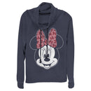 Junior's Mickey & Friends Modern Minnie Cowl Neck Sweatshirt