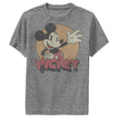 Boy's Mickey & Friends Mickey Mouse Old School Distressed Performance Tee