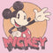 Girl's Mickey & Friends Mickey Mouse Old School Distressed T-Shirt