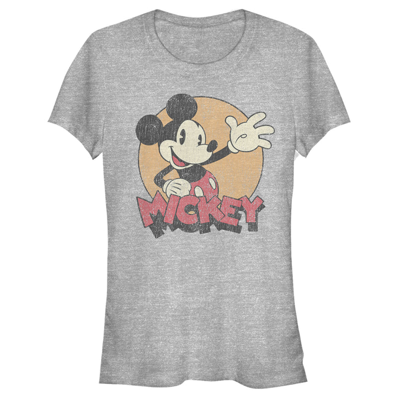 Junior's Mickey & Friends Retro Mickey Mouse T-Shirt