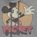 Junior's Mickey & Friends Retro Mickey Mouse Cowl Neck Sweatshirt