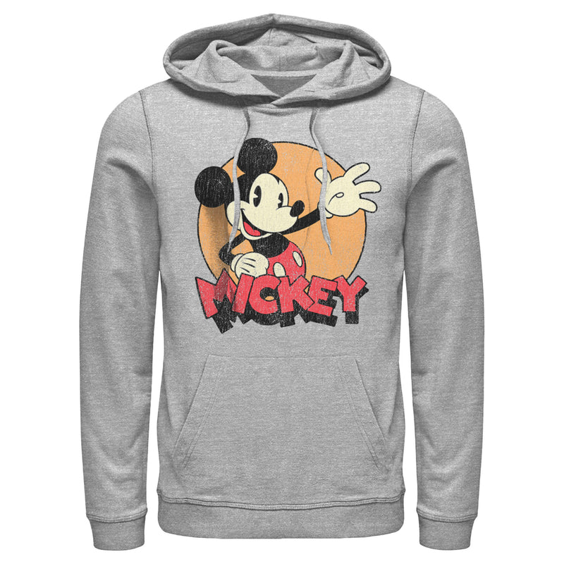 Men's Mickey & Friends Retro Mickey Mouse Pull Over Hoodie