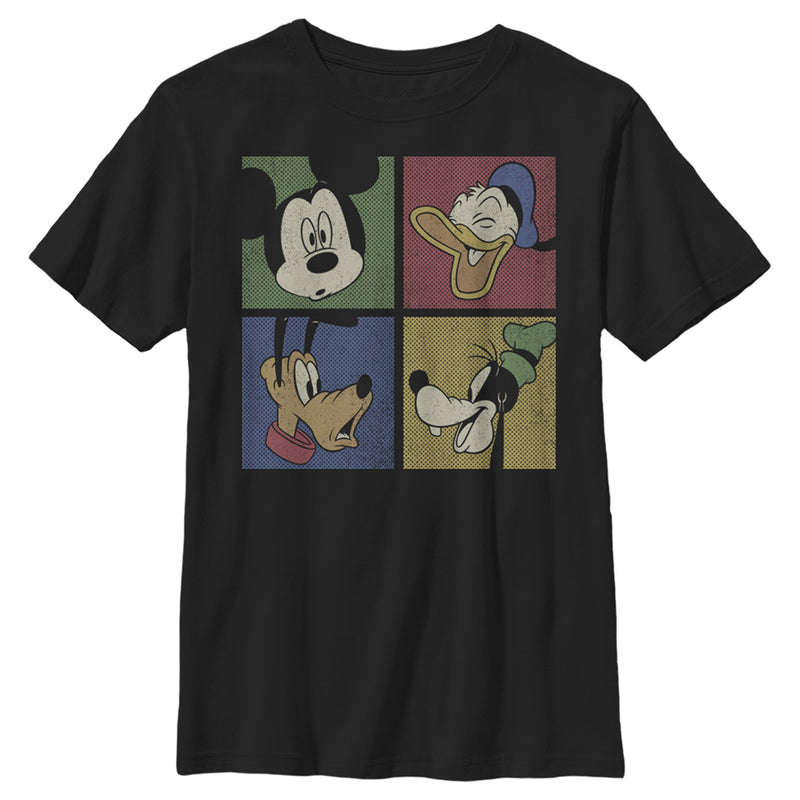 Boy's Mickey & Friends Mickey Mouse Character Square T-Shirt