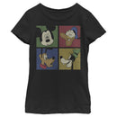 Girl's Mickey & Friends Mickey Mouse Character Square T-Shirt