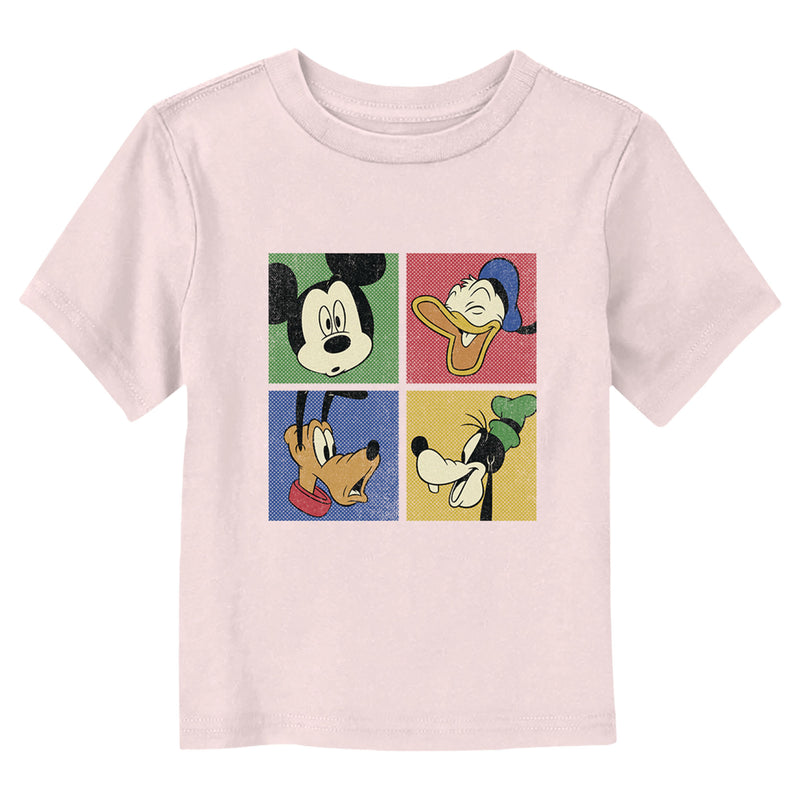 Toddler's Mickey & Friends Color Block Portraits T-Shirt