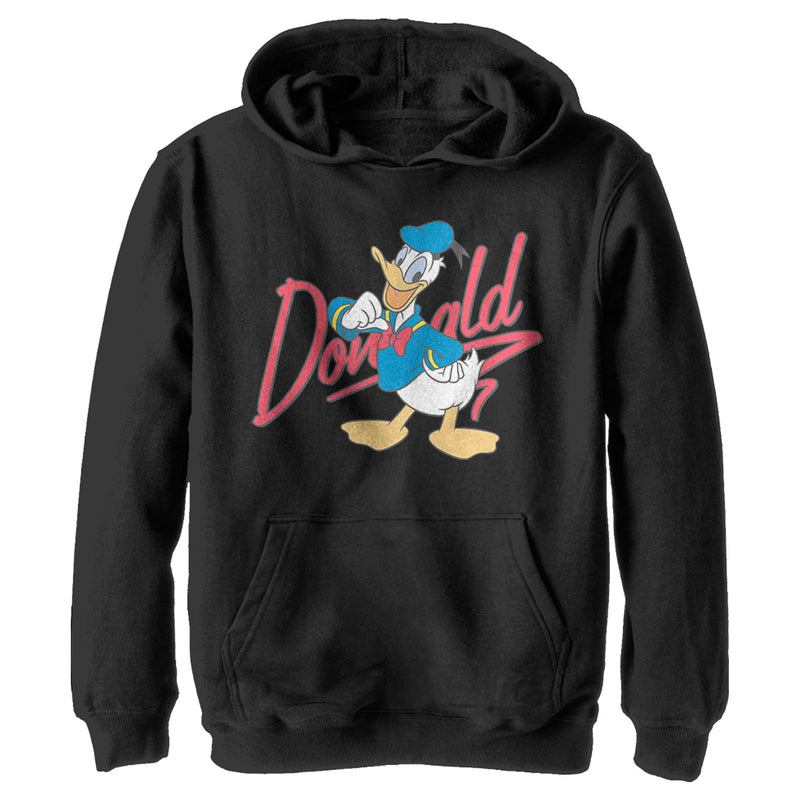 Boy's Mickey & Friends Donald Duck Signature Pull Over Hoodie