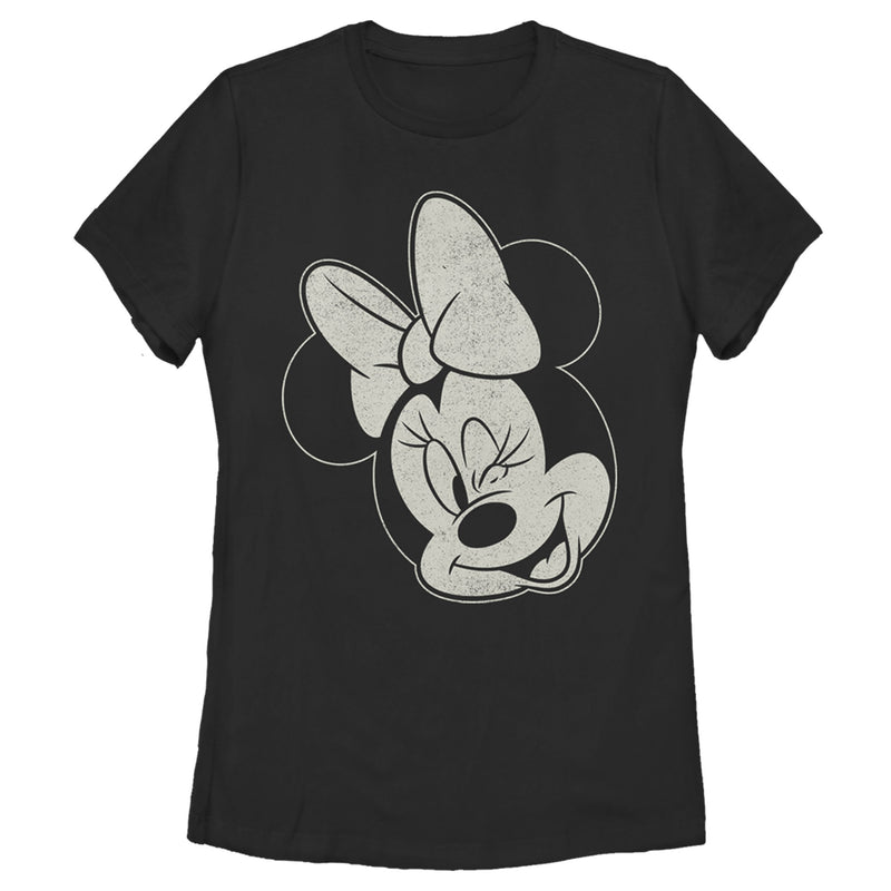 Women's Mickey & Friends Distressed Minnie Wink T-Shirt