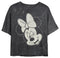 Junior's Mickey & Friends Distressed Minnie Wink Portrait T-Shirt