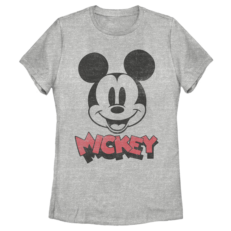 Women's Mickey & Friends Mickey Mouse Retro Headshot T-Shirt