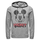 Men's Mickey & Friends Mickey Mouse Retro Headshot Pull Over Hoodie