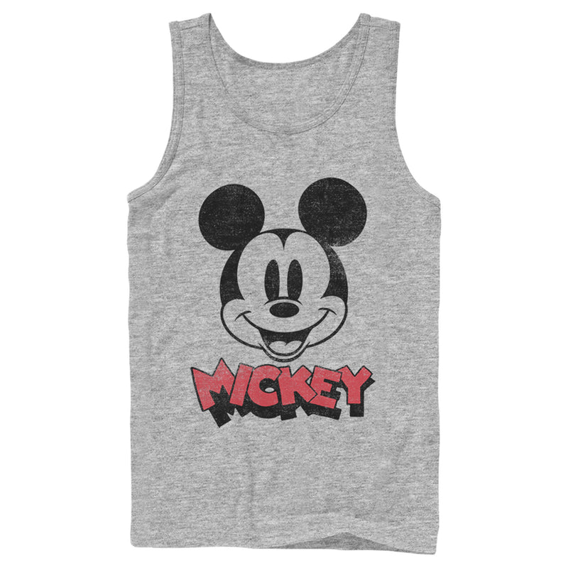 Men's Mickey & Friends Mickey Mouse Retro Headshot Tank Top