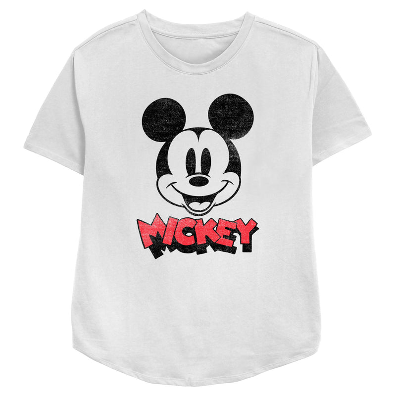 Women's Mickey & Friends Mickey Mouse Retro Headshot T-Shirt