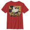 Boy's Mickey & Friends Retro Distressed Mickey Square T-Shirt