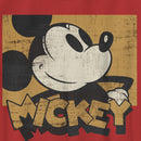 Boy's Mickey & Friends Retro Distressed Mickey Square T-Shirt