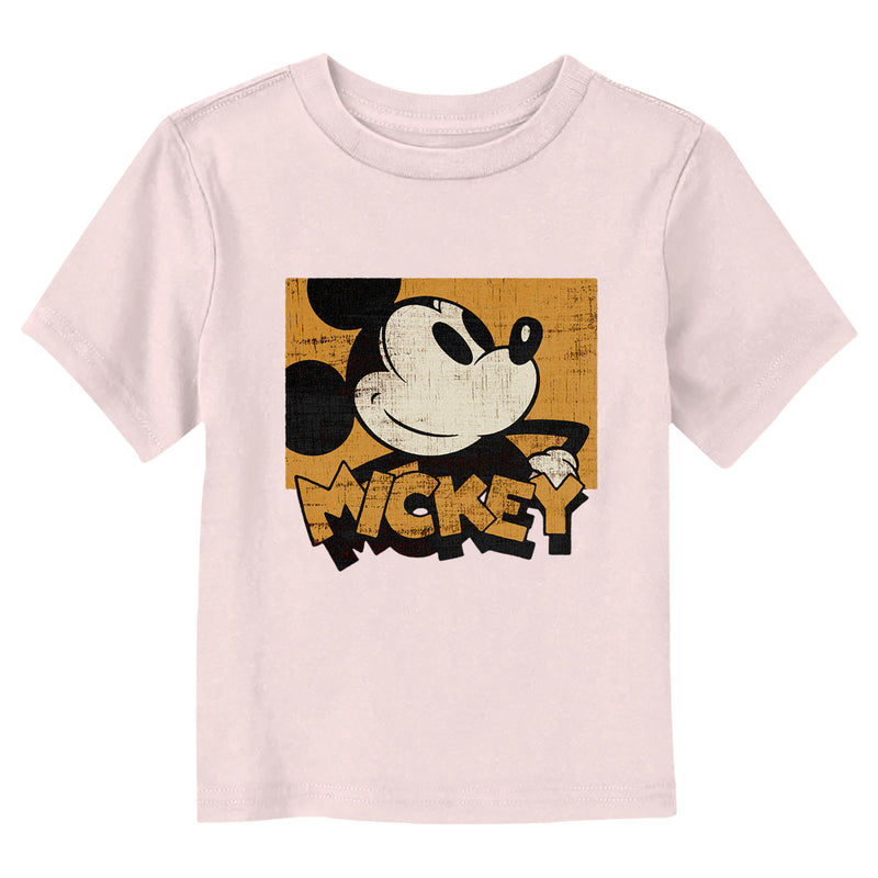 Toddler's Mickey & Friends Retro Distressed Square T-Shirt