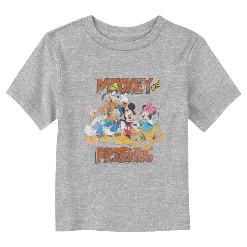 Toddler's Mickey & Friends Distressed Classic Group T-Shirt