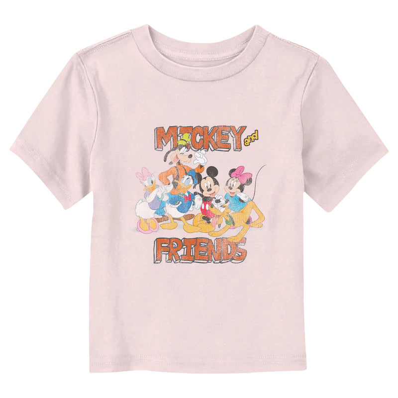 Toddler's Mickey & Friends Distressed Classic Group T-Shirt