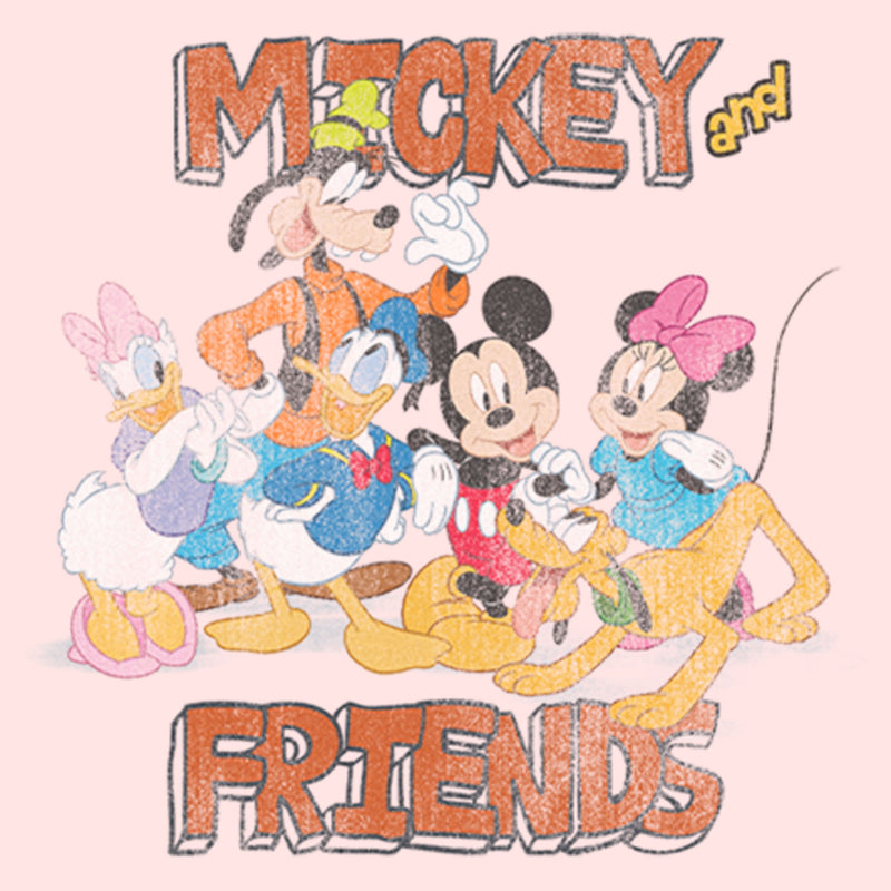 Toddler's Mickey & Friends Distressed Classic Group T-Shirt