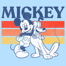 Men's Mickey & Friends Retro Pluto and Mickey Mouse T-Shirt