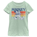 Girl's Mickey & Friends Retro Pluto and Mickey Mouse T-Shirt