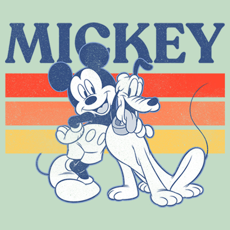 Girl's Mickey & Friends Retro Pluto and Mickey Mouse T-Shirt