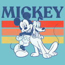 Girl's Mickey & Friends Retro Pluto and Mickey Mouse T-Shirt