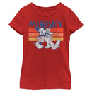 Girl's Mickey & Friends Retro Pluto and Mickey Mouse T-Shirt