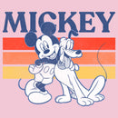 Girl's Mickey & Friends Retro Pluto and Mickey Mouse T-Shirt