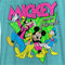 Women's Mickey & Friends 80s Group Logo Racerback Tank Top