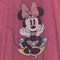 Women's Mickey & Friends Distressed Minnie Mouse Sitting Racerback Tank Top