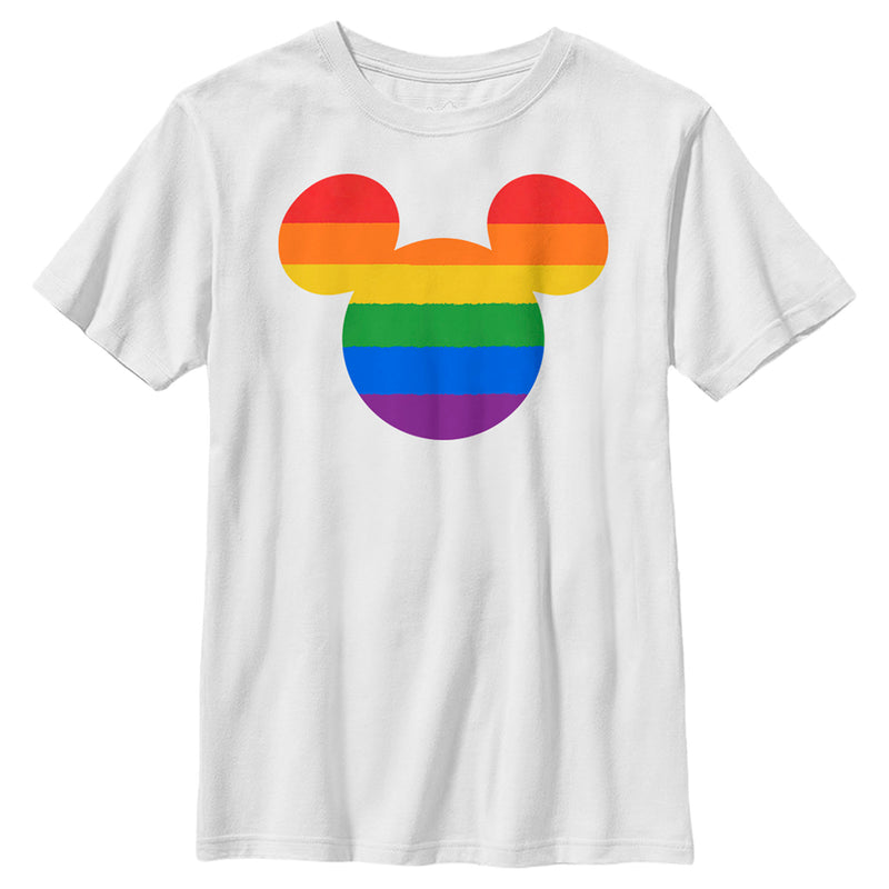 Boy's Mickey & Friends Rainbow Ears T-Shirt