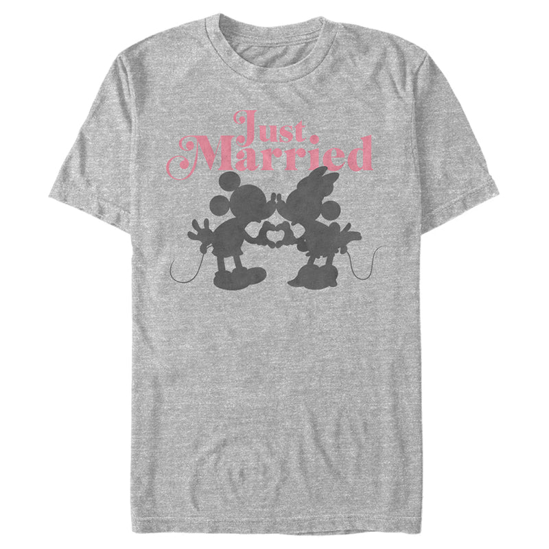 Men's Mickey & Friends Just Married Silhouettes T-Shirt