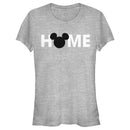 Junior's Mickey & Friends Home Mickey Mouse Logo T-Shirt