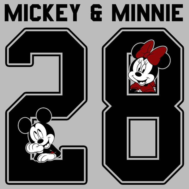 Boy's Mickey & Friends Mickey & Minnie Jersey Pull Over Hoodie