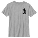 Boy's Mickey & Friends Mickey Mouse Pocket Silhouette T-Shirt