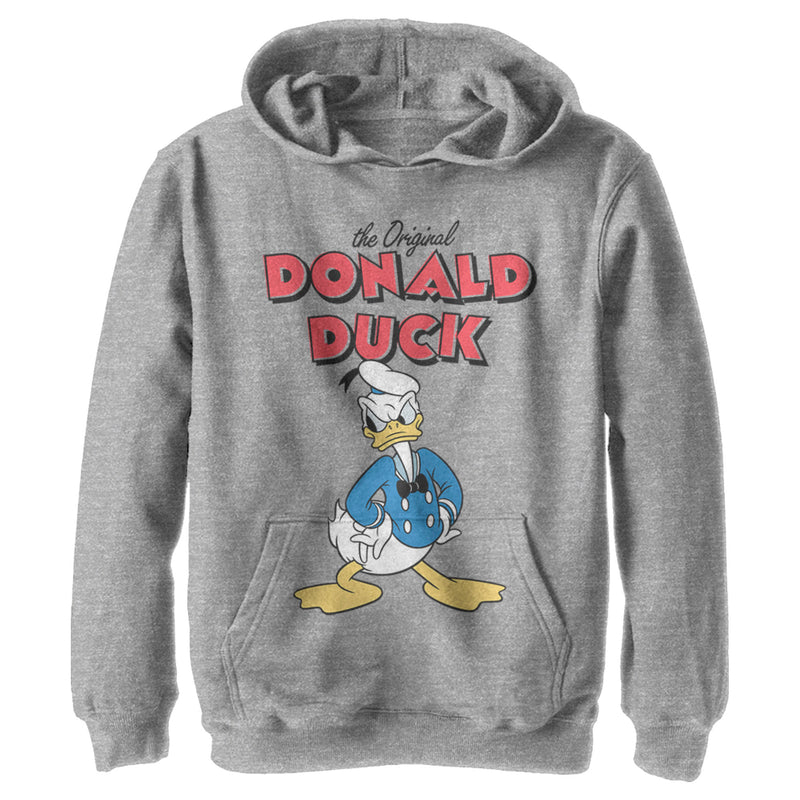 Boy's Mickey & Friends Donald Duck Original Grump Pull Over Hoodie