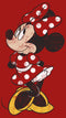 Junior's Mickey & Friends Minnie Mouse Portrait Distressed T-Shirt