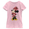 Girl's Mickey & Friends Polka Dot Minnie Pose T-Shirt