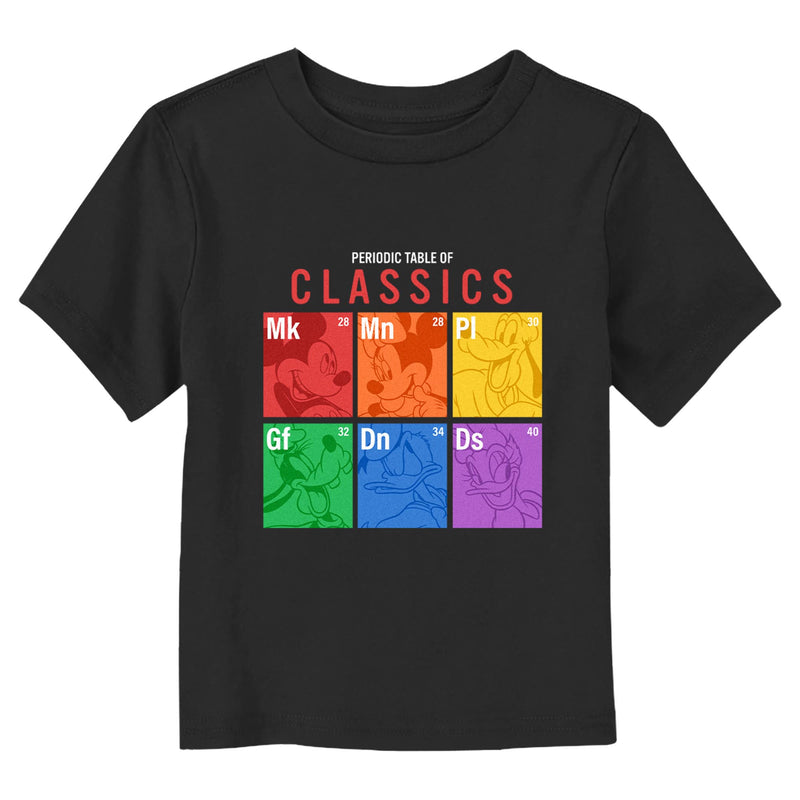 Toddler's Mickey & Friends Periodic Table of Element Classic Friends T-Shirt