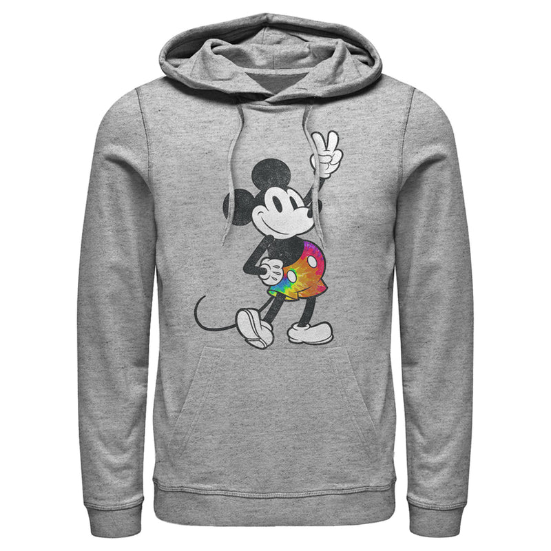 Men's Mickey & Friends Tie Dye Pants Portrait Pull Over Hoodie