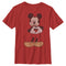 Boy's Mickey & Friends Distressed Heart T-Shirt