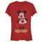 Junior's Mickey & Friends Distressed Heart T-Shirt