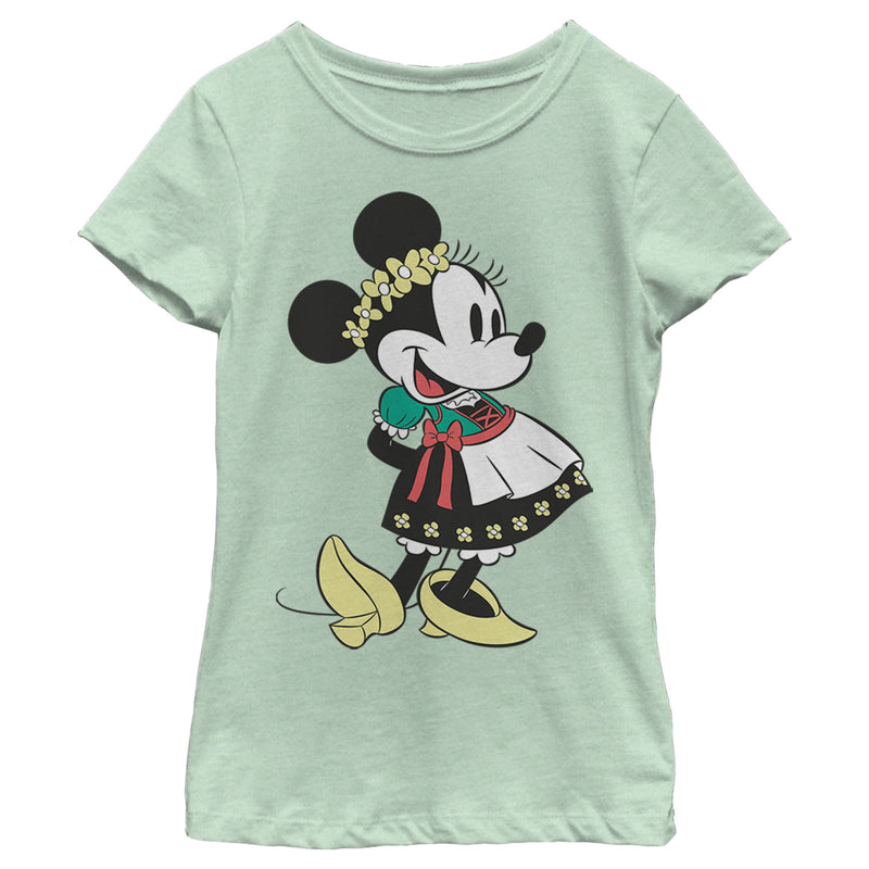 Girl's Mickey & Friends Minnie Mouse German Oktoberfest Dirndl T-Shirt