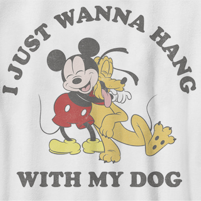 Boy's Mickey & Friends I Just Wanna Hang With My Furry Friend T-Shirt