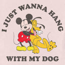 Toddler's Mickey & Friends I Just Wanna Hang With My Dog T-Shirt