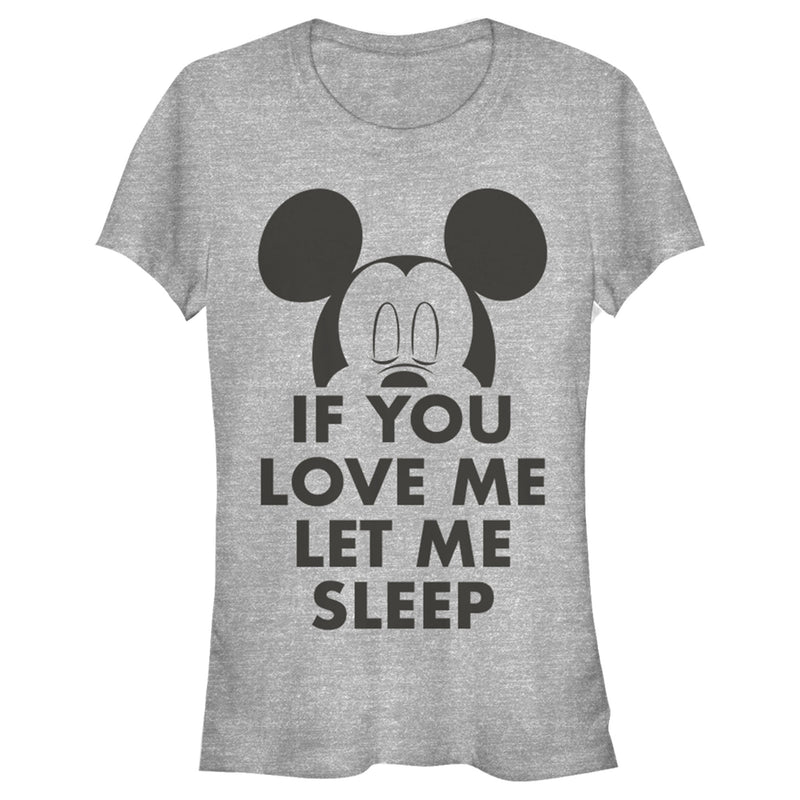 Junior's Mickey & Friends If You Love Me Let Me Sleep T-Shirt