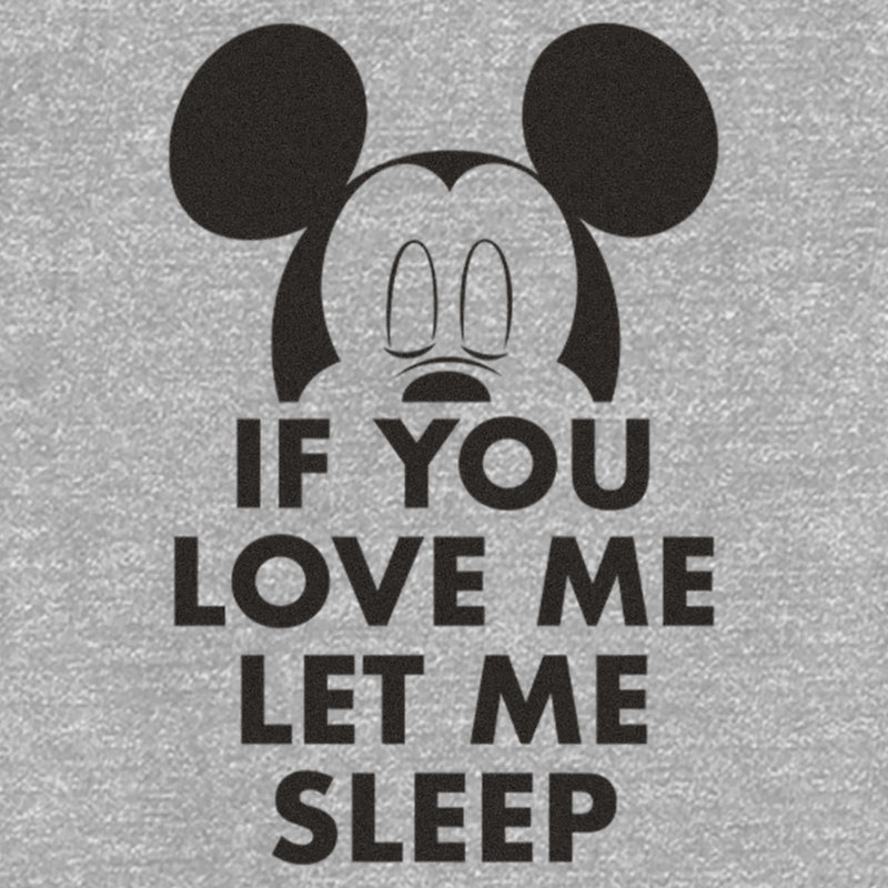 Toddler's Mickey & Friends If You Love Me Let Me Sleep Quote T-Shirt