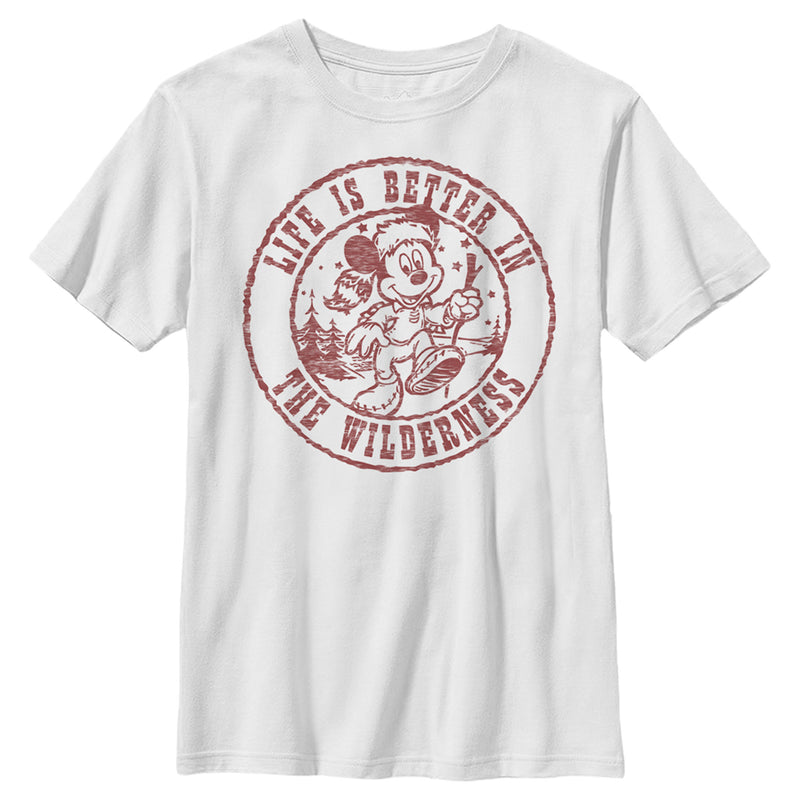 Boy's Mickey & Friends Life is Better in the Wilderness Mickey T-Shirt