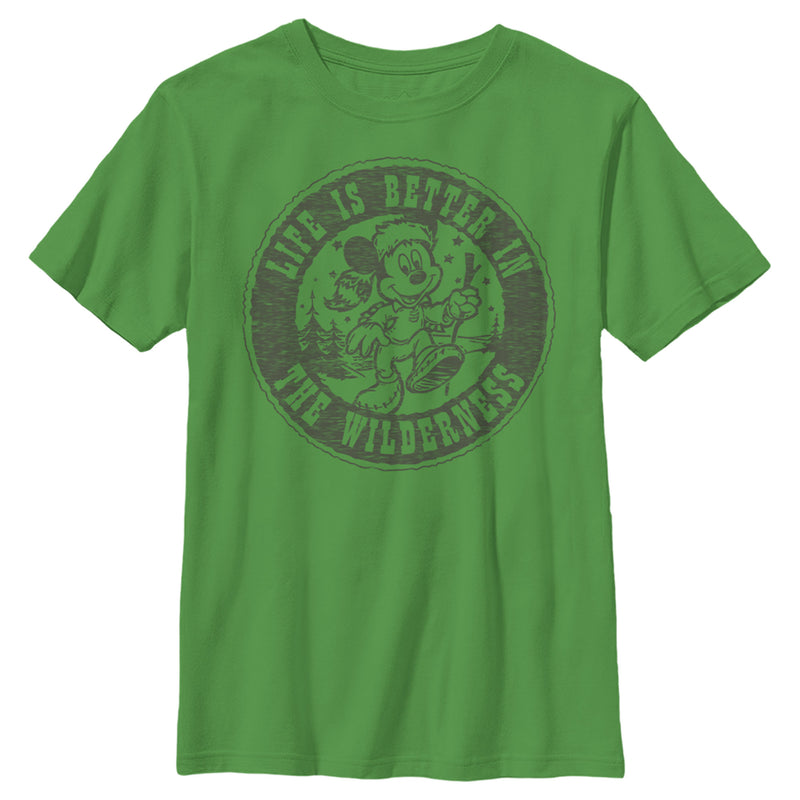 Boy's Mickey & Friends Mickey Mouse Life is Better in the Wilderness T-Shirt